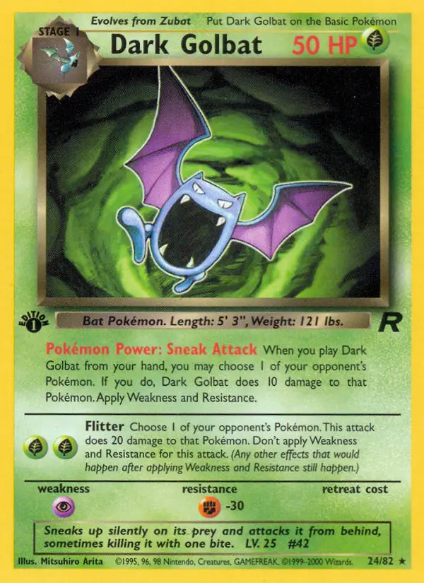 Card 24 Pokemon card from rocket