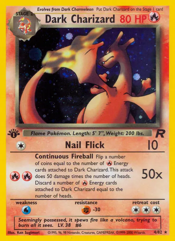 Card 4 Pokemon card from rocket