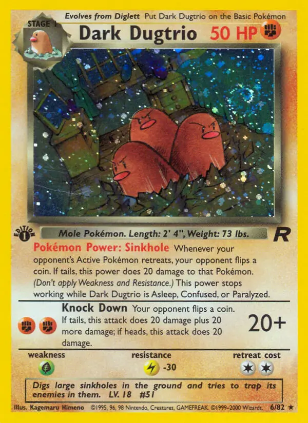 Dark Dugtrio from base5