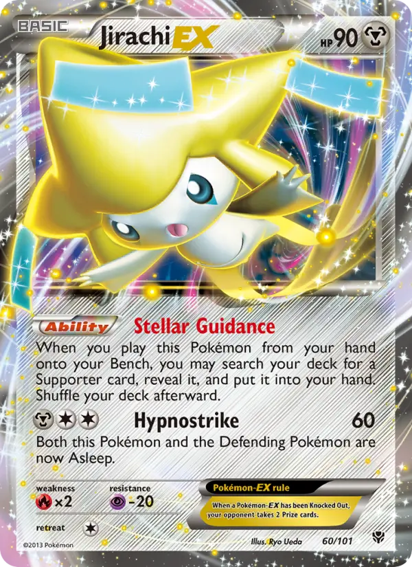 Jirachi-EX Pokemon card from Plasma Blast