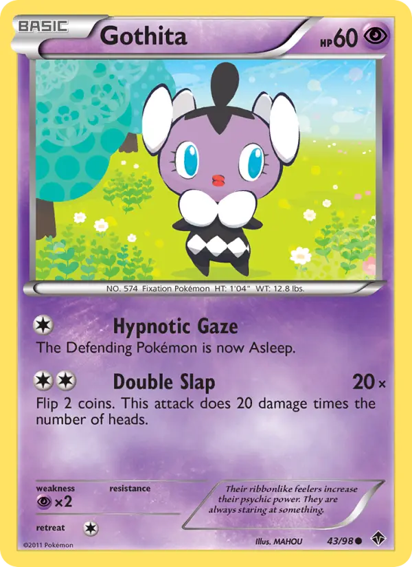 Gothita Pokemon card from Emerging Powers