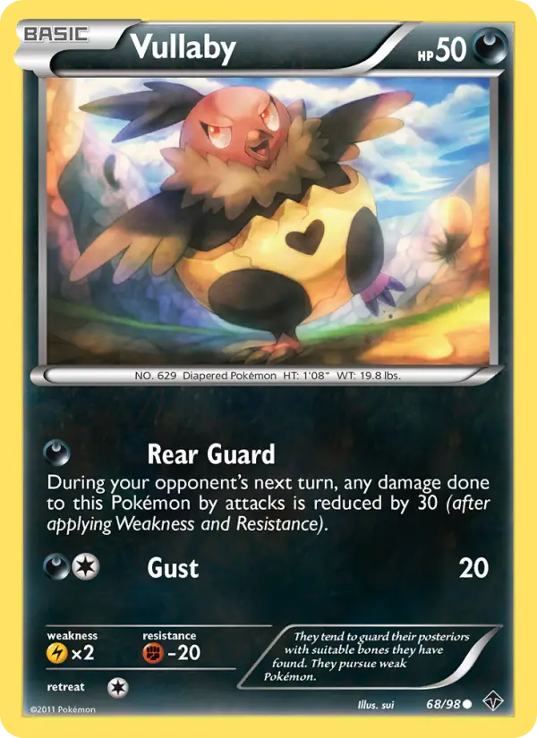 Vullaby Pokemon card from Emerging Powers