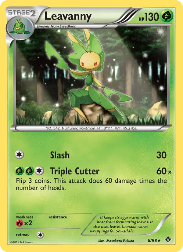 Leavanny Pokemon card from Emerging Powers