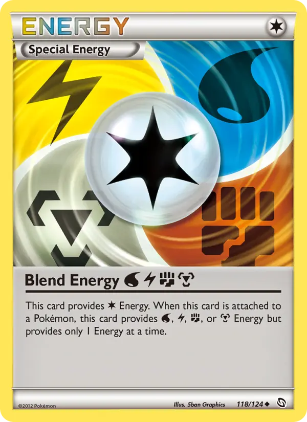 Blend Energy Water Lightning Fighting Metal Pokemon card from Dragons Exalted
