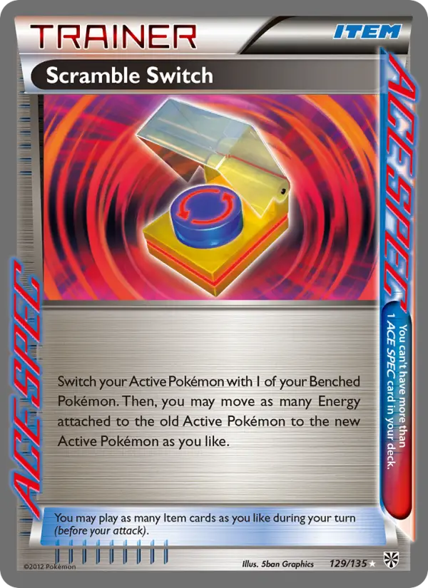 Scramble Switch Pokemon card from Plasma Storm