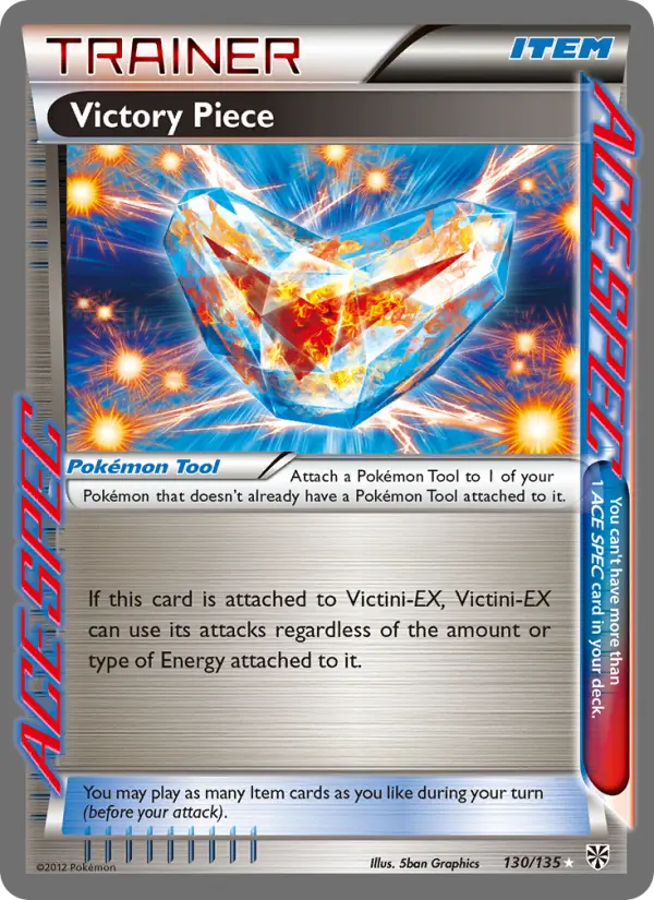 Victory Piece Pokemon card from Plasma Storm