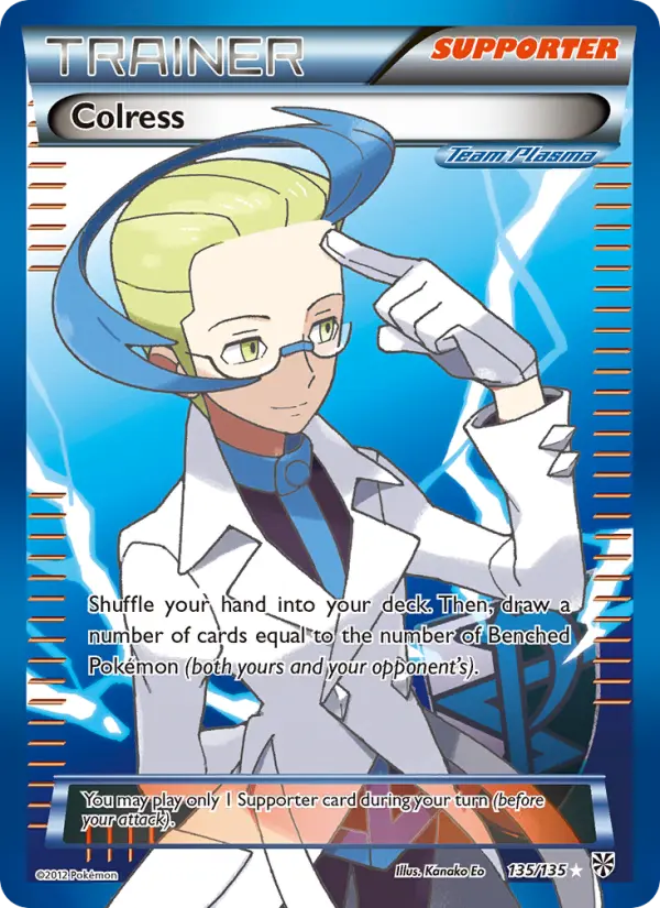 Colress Pokemon card from Plasma Storm