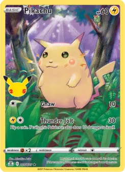 Pikachu from Celebrations