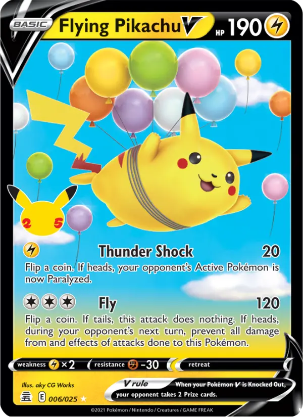Flying Pikachu V from cel25