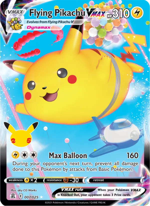 Flying Pikachu VMAX from cel25