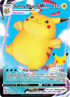 Surfing Pikachu VMAX #9
