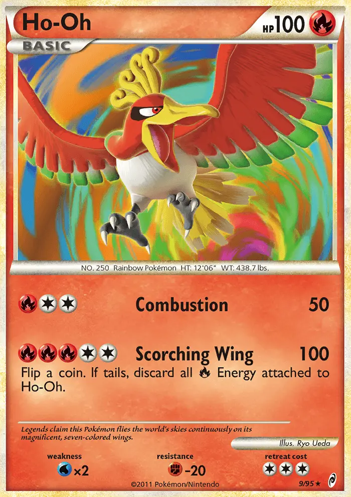 Ho-Oh Pokemon card from Call of Legends