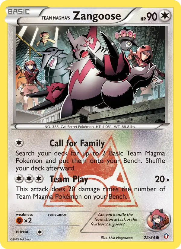Team Magma's Zangoose from dc1