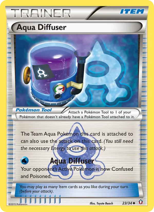 Aqua Diffuser Pokemon card from Double Crisis