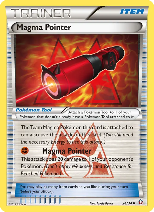 Magma Pointer Pokemon card from Double Crisis
