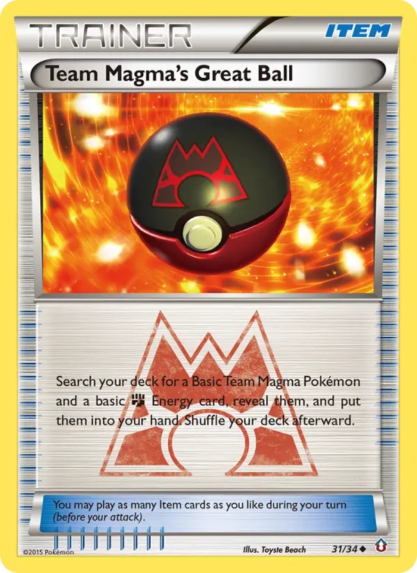 Team Magma's Great Ball from dc1