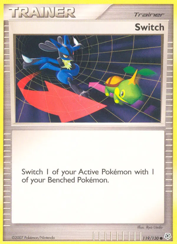 Switch Pokemon card from Diamond & Pearl