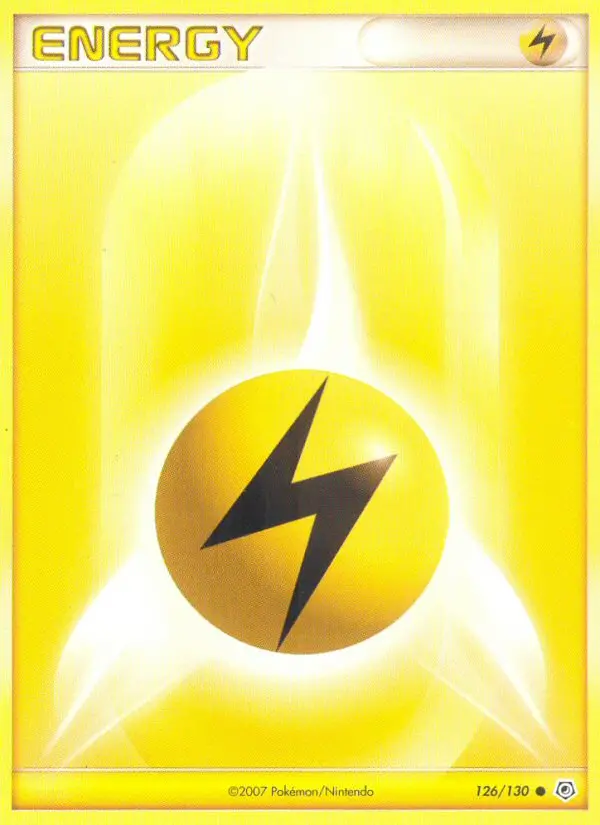 Lightning Energy Pokemon card from Diamond & Pearl