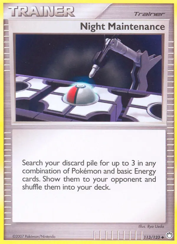 Night Maintenance Pokemon card from Mysterious Treasures
