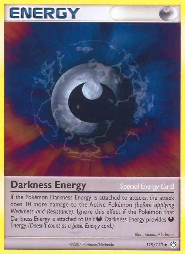 Darkness Energy Pokemon card from Mysterious Treasures
