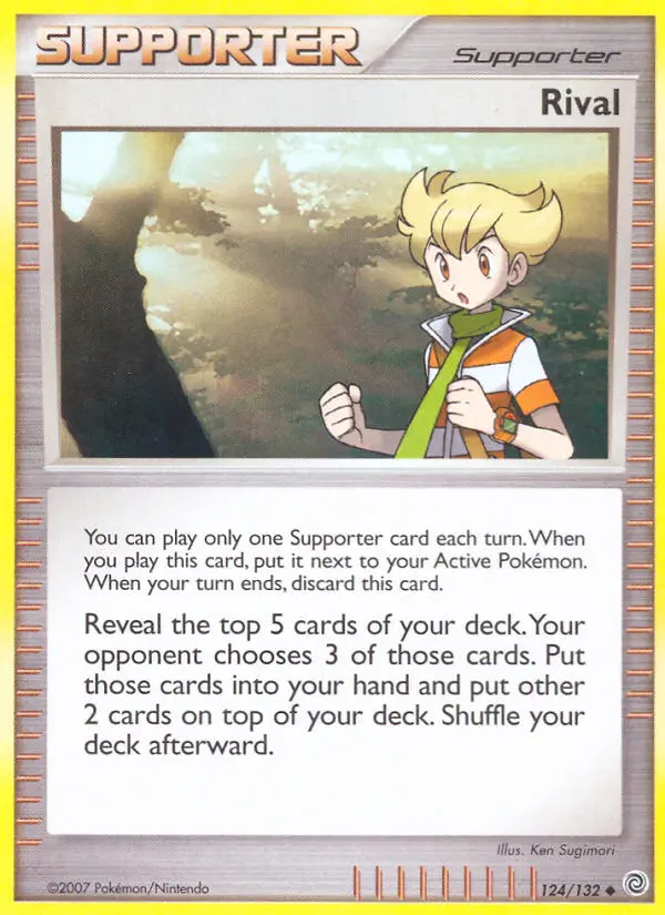 Rival Pokemon card from Secret Wonders