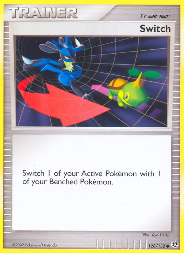 Switch Pokemon card from Secret Wonders