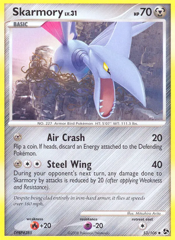 Skarmory Pokemon card from Great Encounters