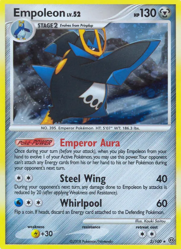 Empoleon Pokemon card from Stormfront