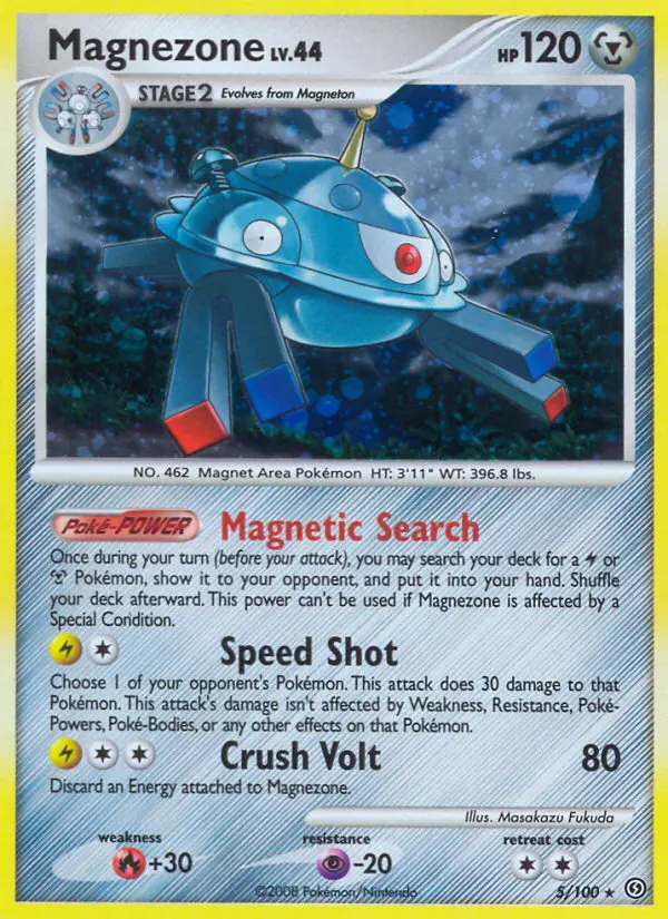 Magnezone Pokemon card from Stormfront