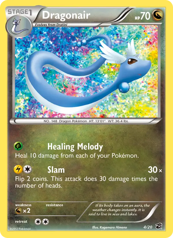 Dragonair Pokemon card from Dragon Vault