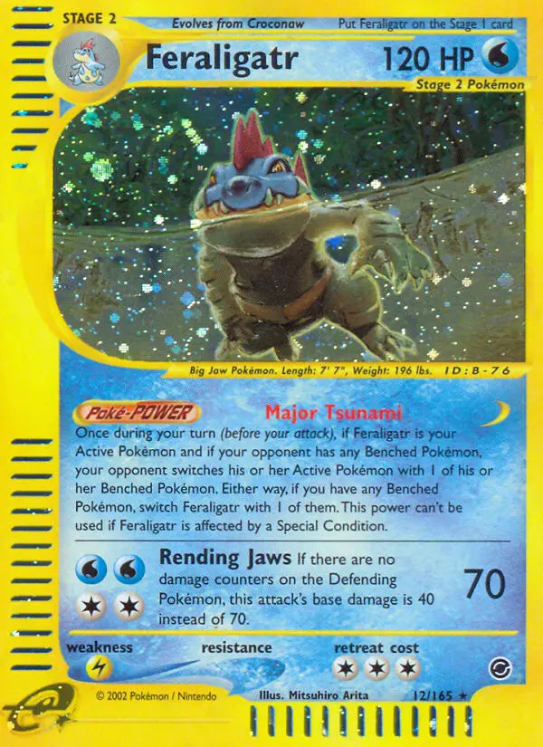Feraligatr Pokemon card from Expedition Base Set