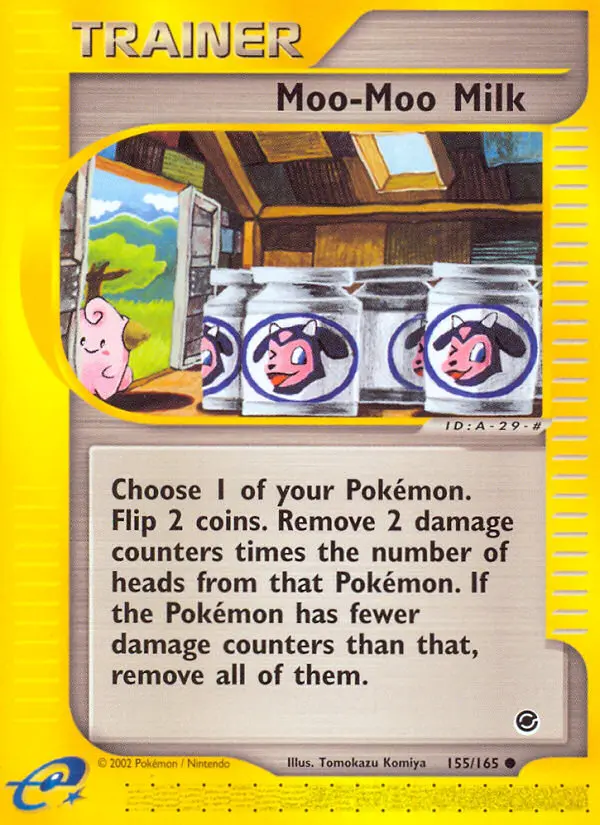 Moo-Moo Milk Pokemon card from Expedition Base Set