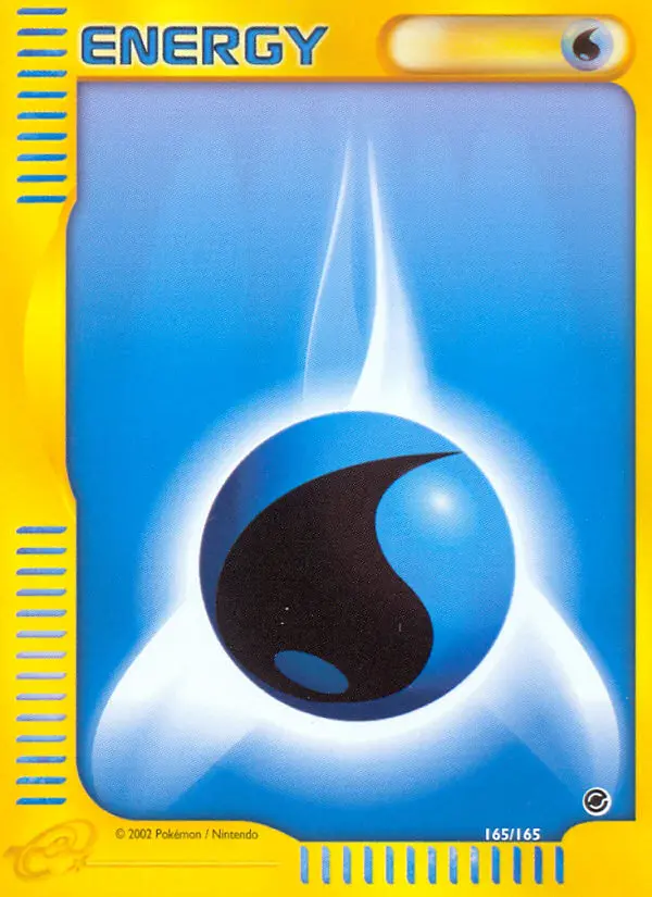 Water Energy Pokemon card from Expedition Base Set