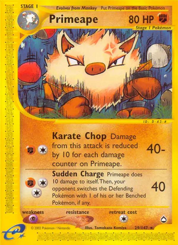 Primeape from ecard2
