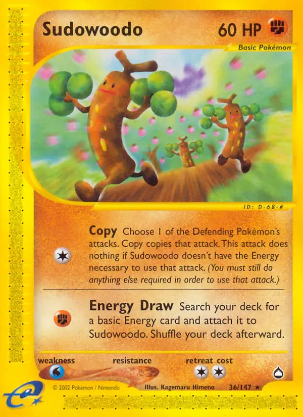 Sudowoodo from ecard2