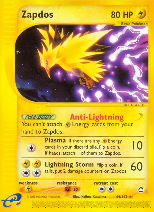 Zapdos from ecard2