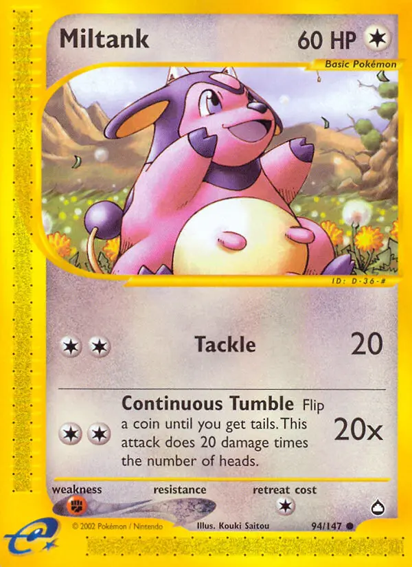 Miltank from ecard2