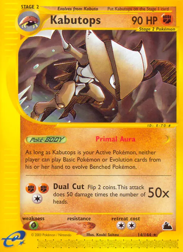 Kabutops from ecard3