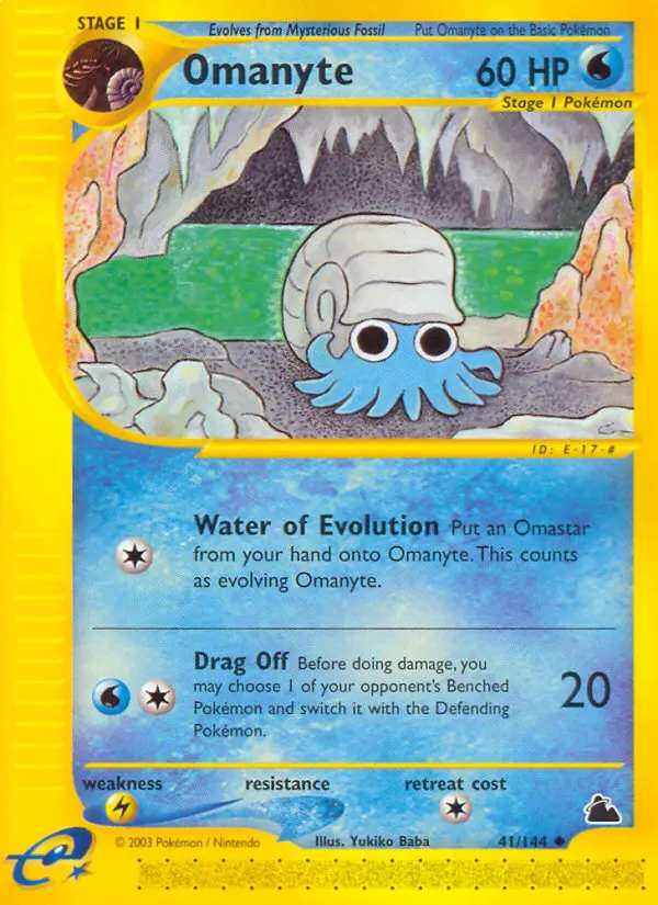Omanyte from ecard3