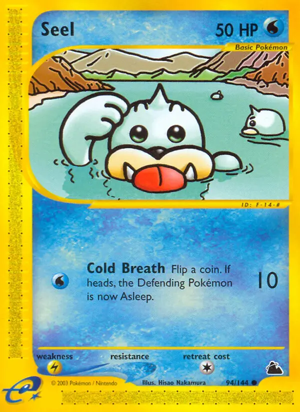 Seel Pokemon card from Skyridge