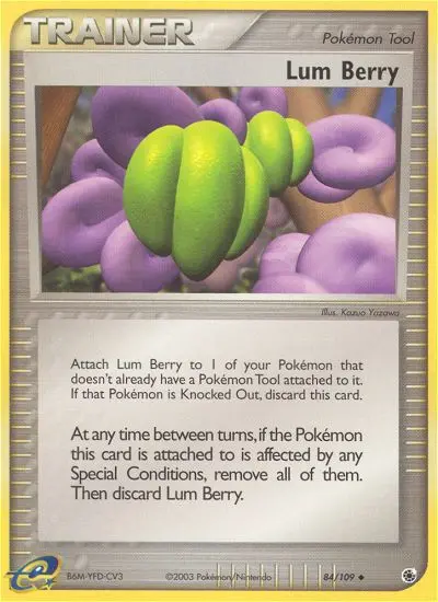 Lum Berry Pokemon card from Ruby & Sapphire