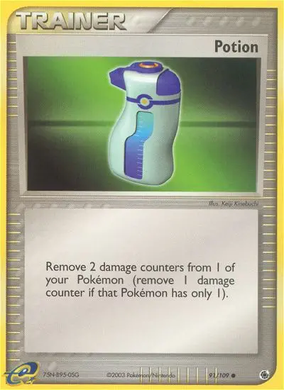Potion Pokemon card from Ruby & Sapphire