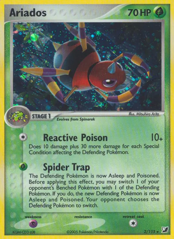 Ariados Pokemon card from Unseen Forces