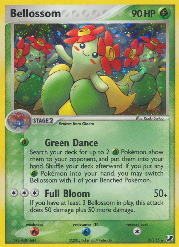 Bellossom Pokemon card from Unseen Forces