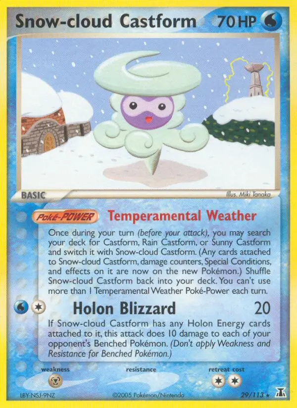 Snow-cloud Castform from ex11