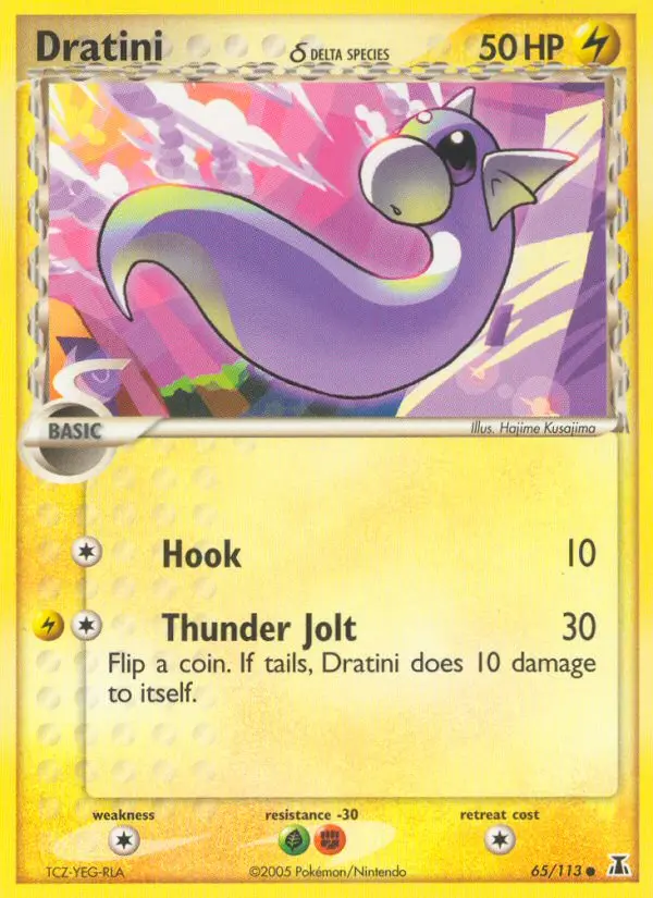 Dratini δ Pokemon card from Delta Species