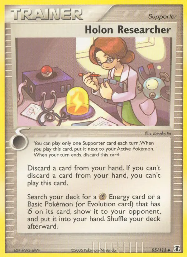 Holon Researcher Pokemon card from Delta Species