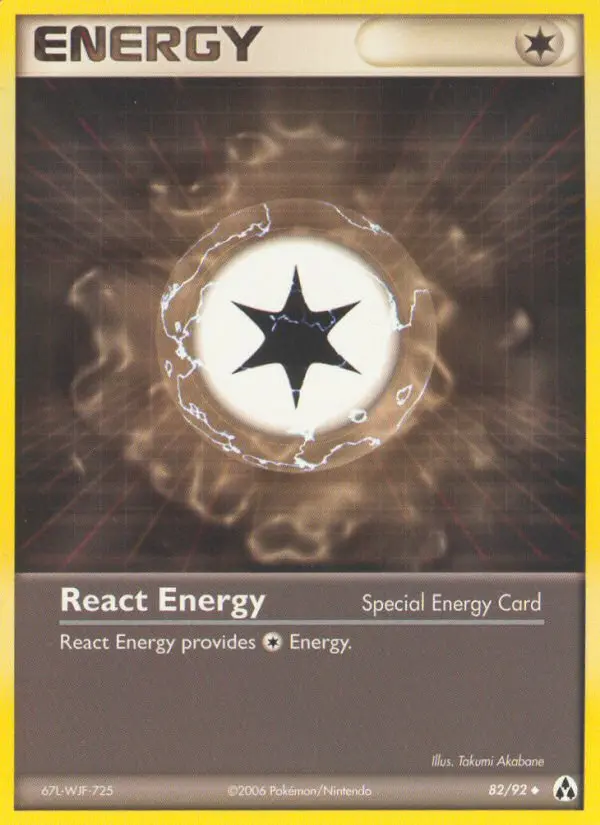 React Energy Pokemon card from Legend Maker