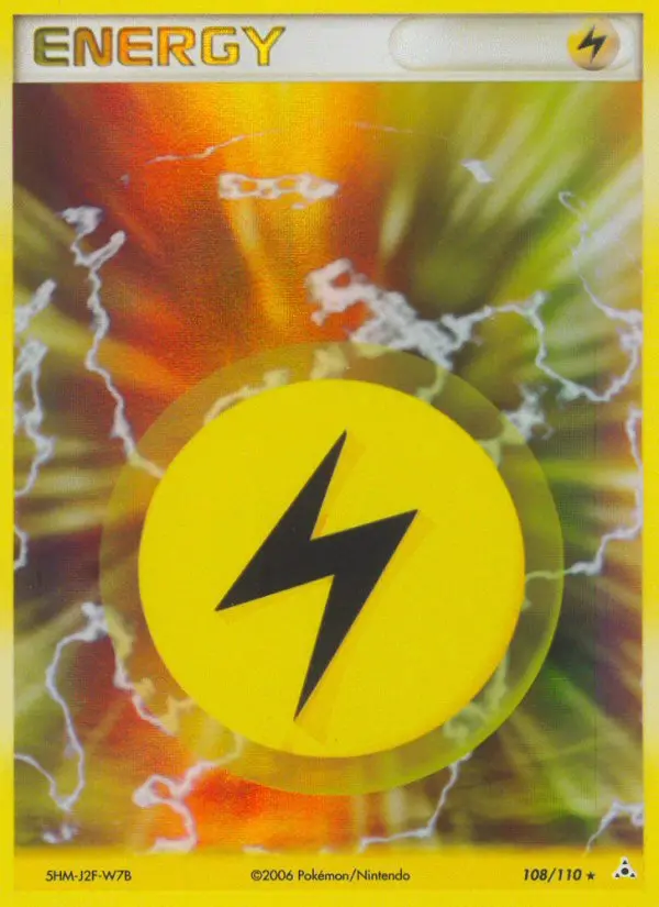 Lightning Energy Pokemon card from Holon Phantoms