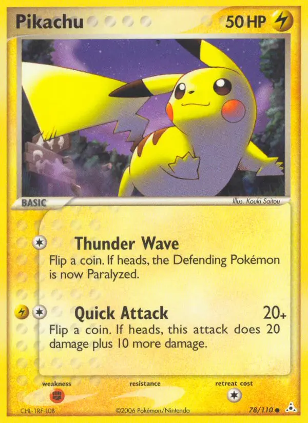 Pikachu Pokemon card from Holon Phantoms